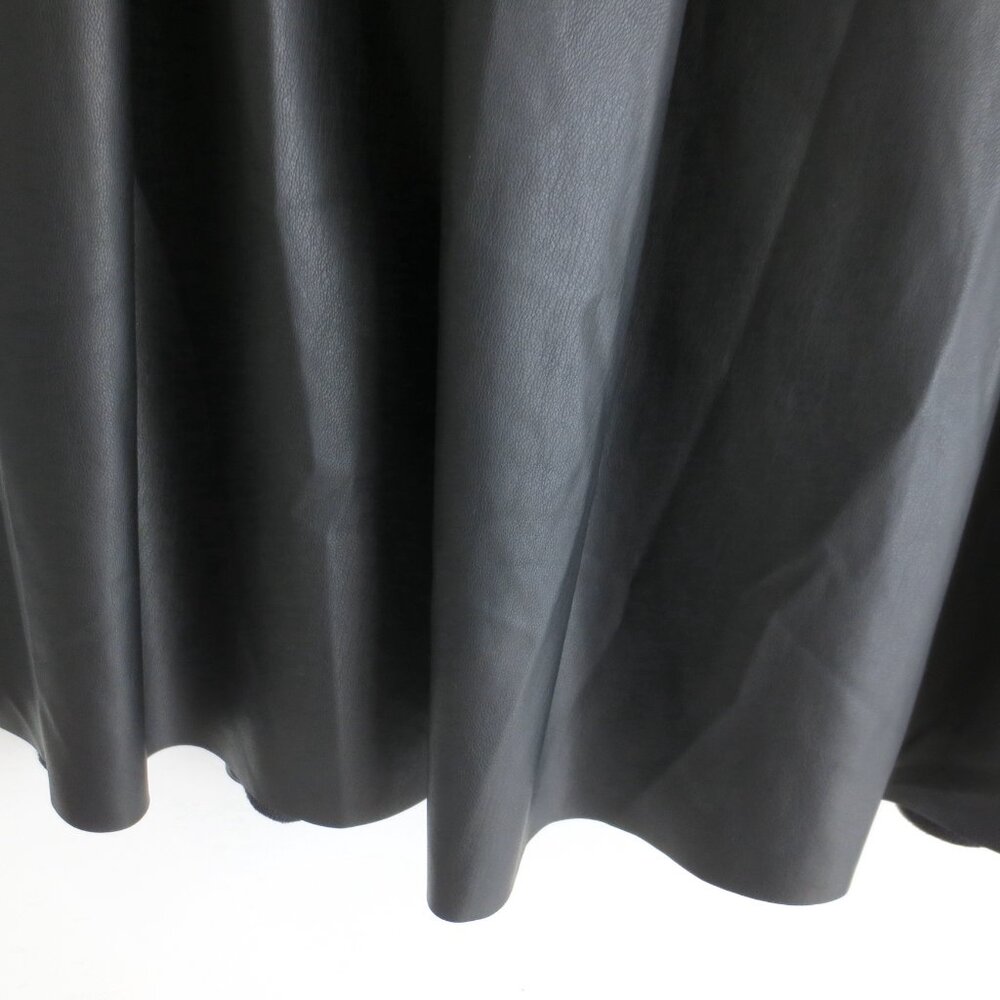 NWT MANGO WOMEN'S FAUX LEATHER PLEATED SKIRT MIDI - Picture 8 of 8